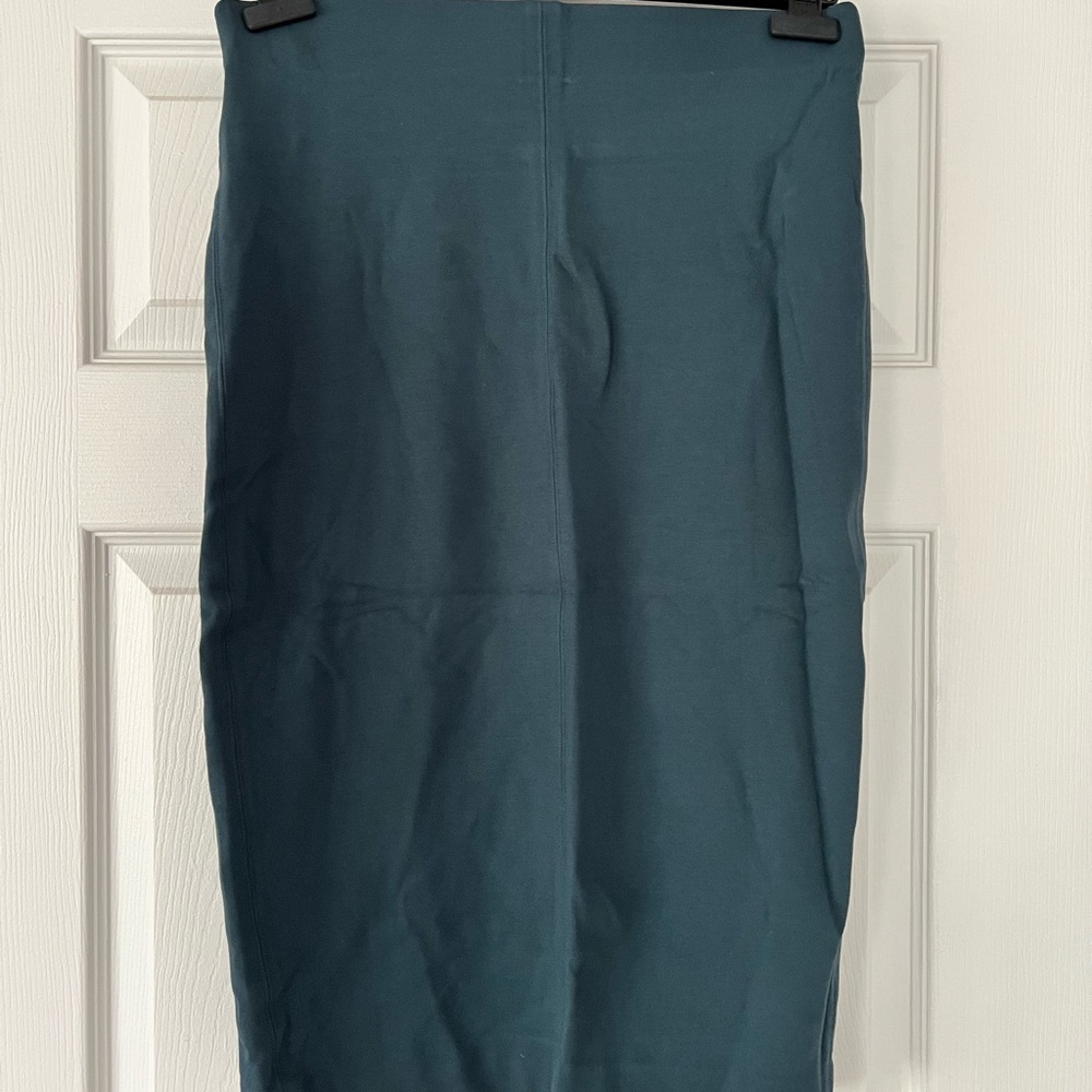 Wilfred fitted high-waisted skirt (teal, size L)
